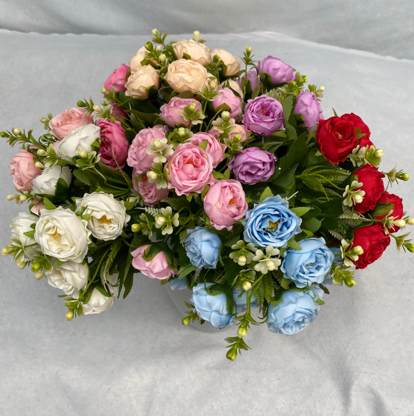 Artificial Babysbreath Peony 10 Head Silk Flower