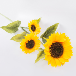 Large Artificial Sunflower Stem 110cm – Yellow Silk Flower