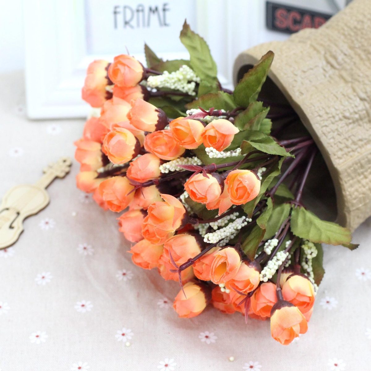 Artificial Flowers Bulk Silk Bouquet for Home & Events