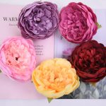 12cm Peony Silk Flower Heads for Wedding Decor