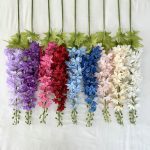 Artificial Poly Silk Delphinium Flower Stem Long Larkspur