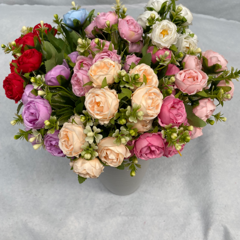 Artificial Babysbreath Peony 10 Head Silk Flower